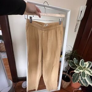 Madewell Gauze Tan Pants